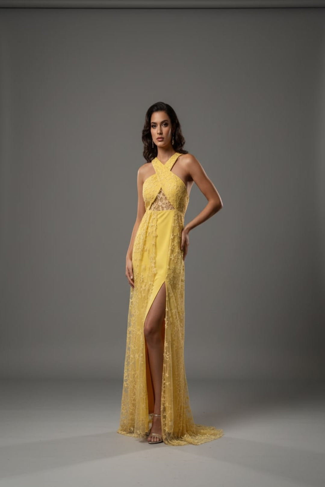 SUNLIT CONSTELLATION  CUT-OUT GOWN